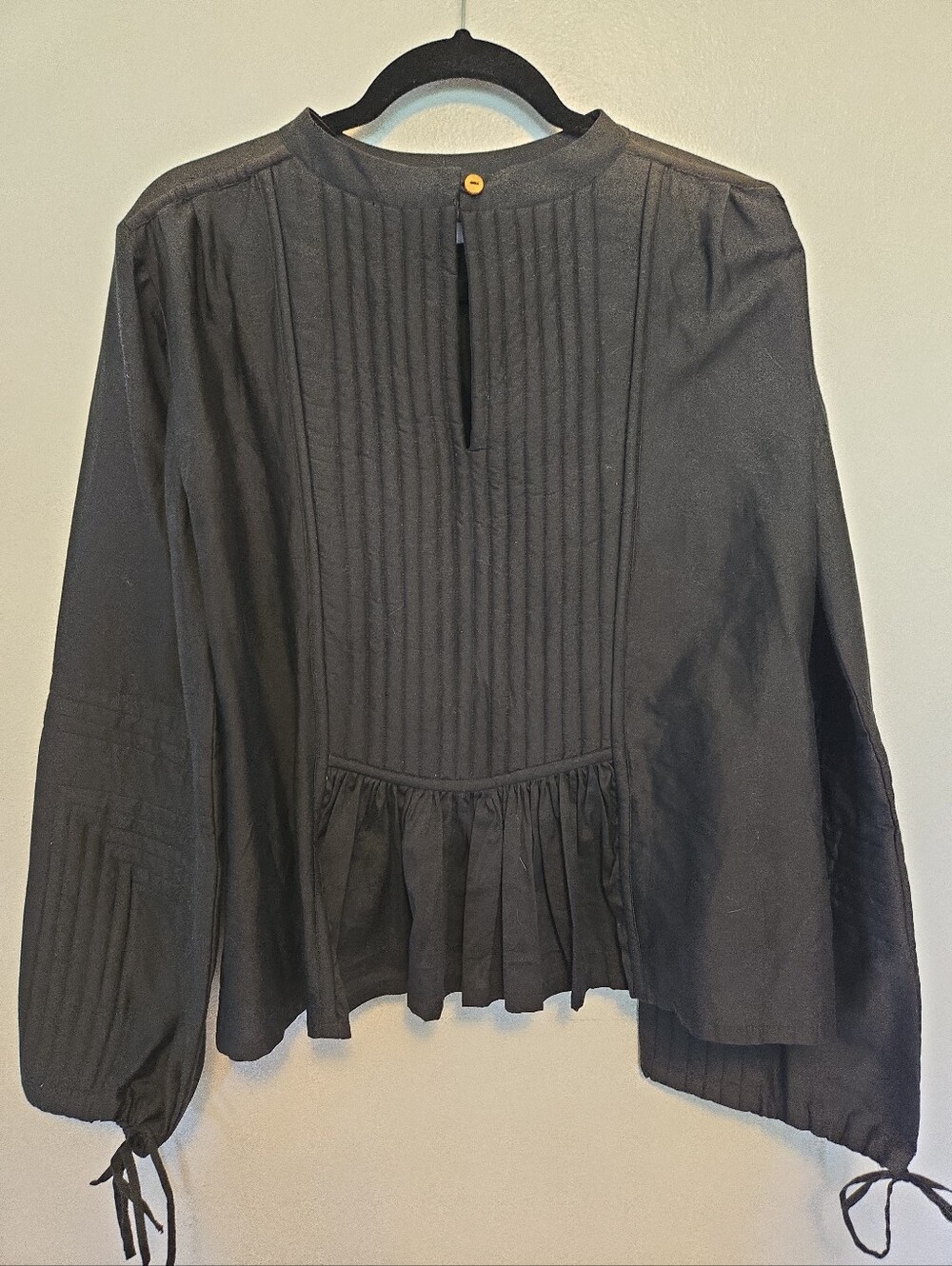 Rujuta Shetha Cotton Silk Black Blouse L